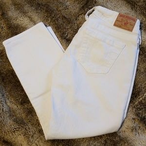 True Religion Capri Cropped Jeans